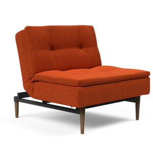 Dublexo Styletto Chair With Dark Wood Stiletto Legs by Innovation USA